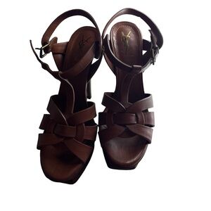 YSL tribute amber heels